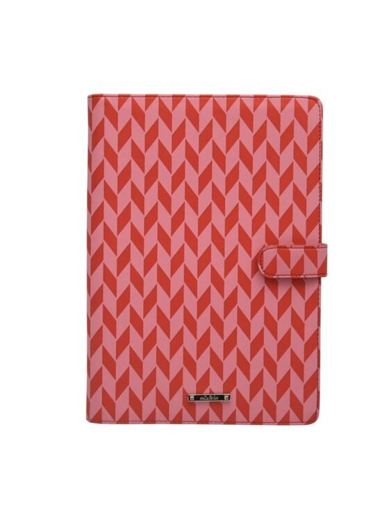 Stella & Dot Handbags - Stella & Dot Necklace Holder Jewelry Organizer Travel Pink Red Geometric Chevron